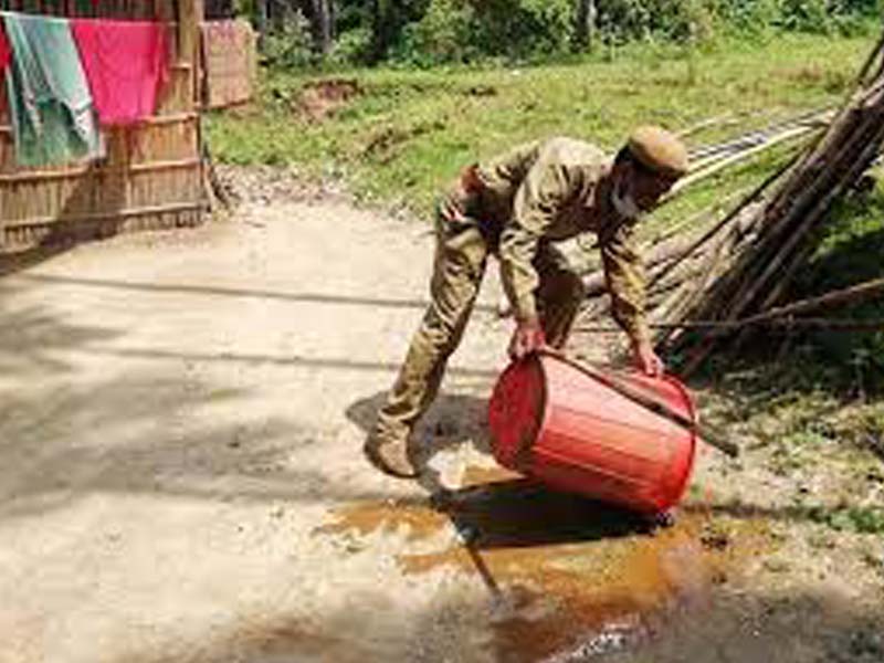 8000 litres fermented wash destroyed in Yanam