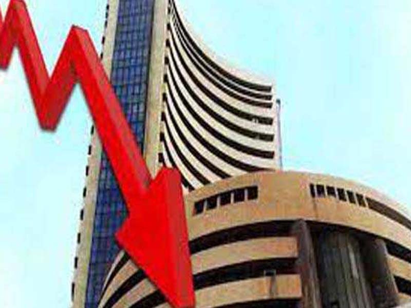 Sensex falls by over 400 pts