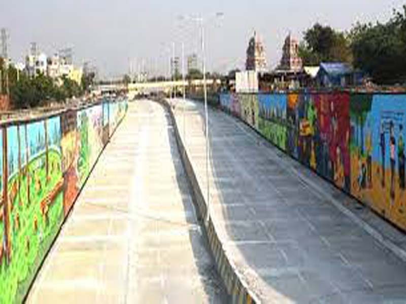 Telangana Min inaugurates Railway RuB between Kukatpally and Hi-Tech City