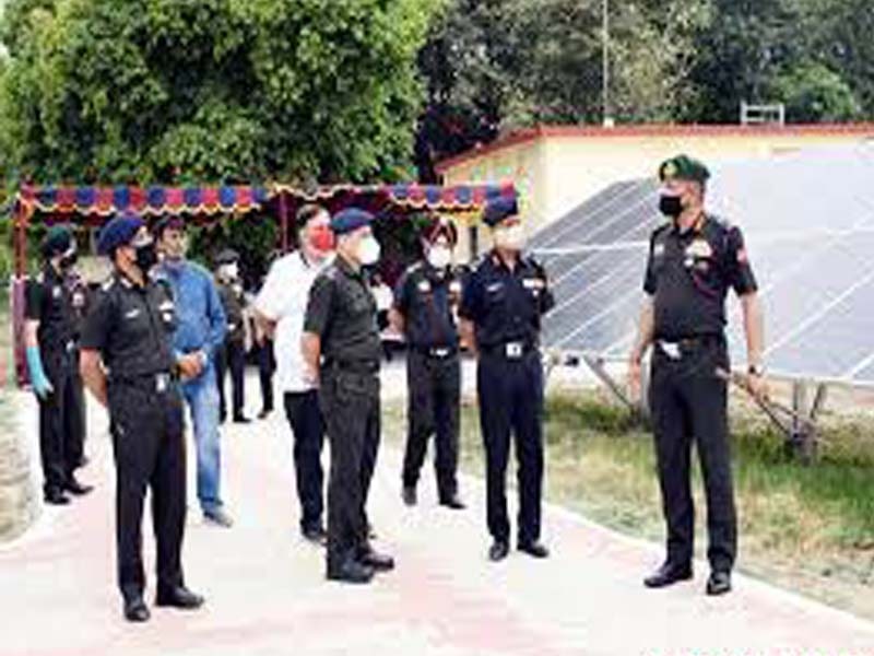 Indian Army sets up a solar power plant at Jalandhar Cantt