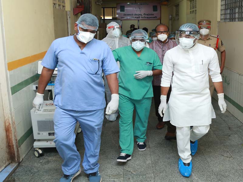 Visited King Koti Hospital, Hyderabad Office of Sri G. Kishan Reddy, Union Minister of State for Home Affairs, Government of India & Member of Parliament from Secunderabad.
