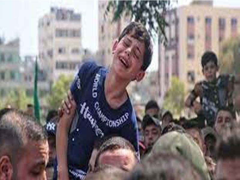 About 10,000 Gaza Strip Residents Displaced Due to Israeli Airstrikes