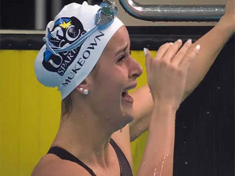 McKeown creates new 100 m backstroke world record