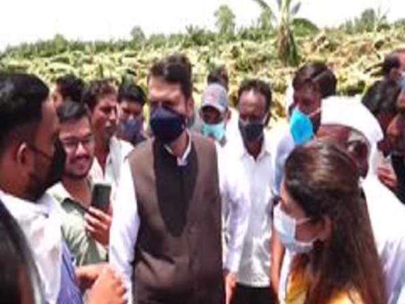 After mass defection from BJP, Fadnavis visits Jalgaon