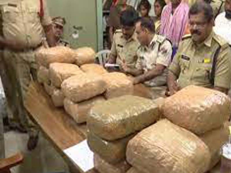 Mah: Police sieze 95 kg of cannabis, 3 arrested