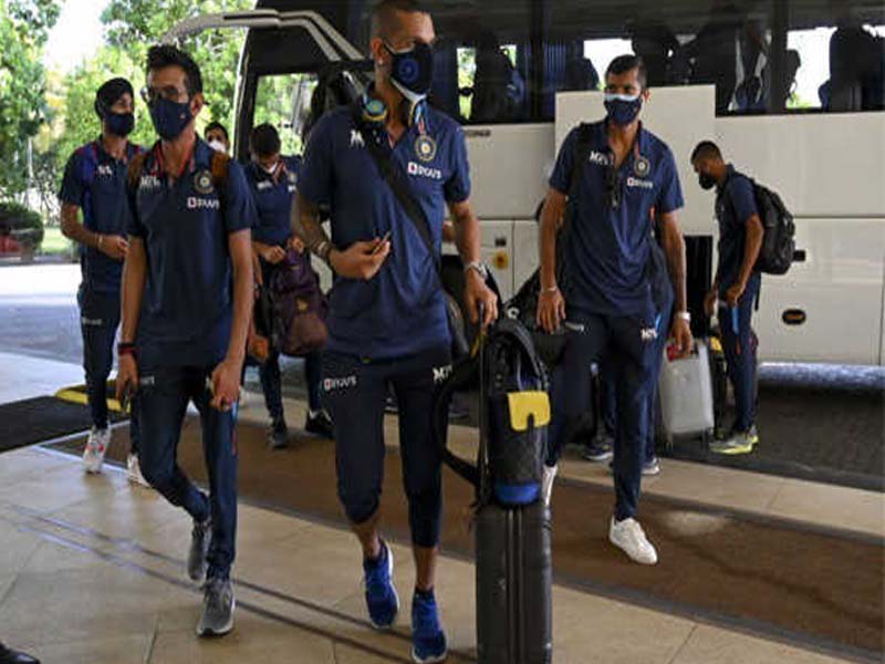 Indian team reaches Sri Lanka for white ball series