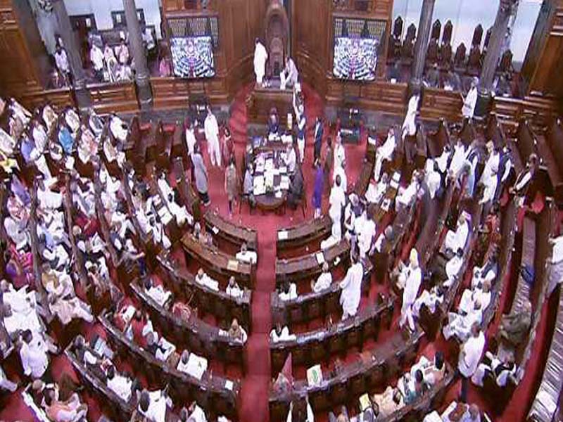 Amid pandemonium, Rajya Sabha adjourned till 1300 hrs