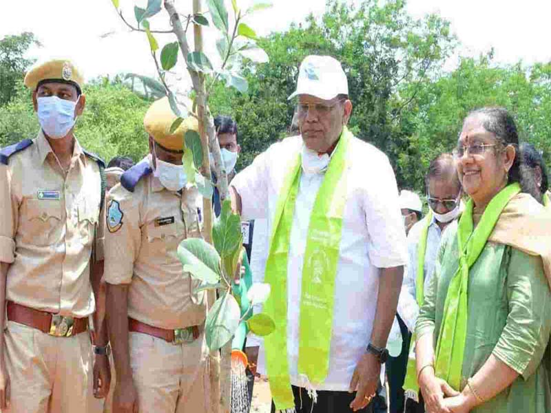 Somesh Kumar participates in the Haritha Haaram program