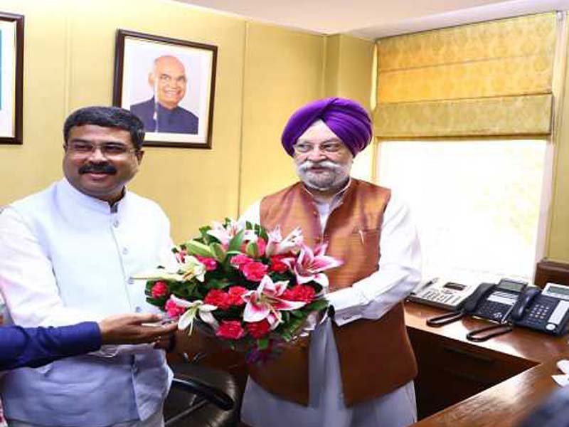 Hardeep Singh Puri takes charge as Minister of Petroleum and Natural Gas