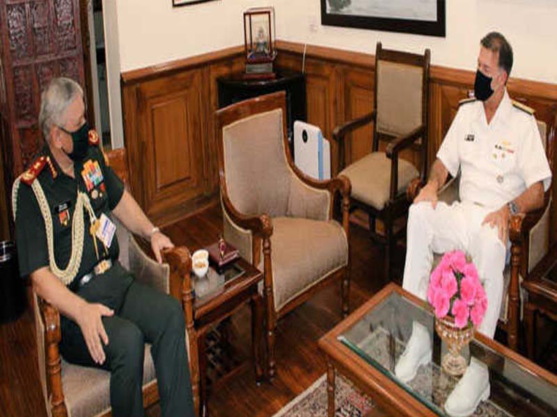 US Admiral on India visit, meets CDS, Army chief, and EAM