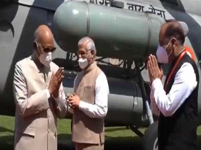 President arrives on four days visit to Shimla