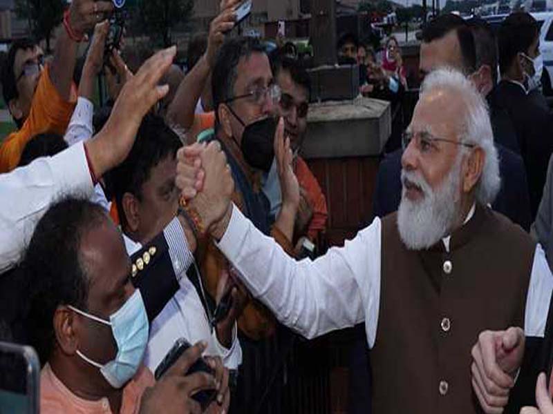 PM Modi arrives in Washington to exuberant welcome from Indian diaspora