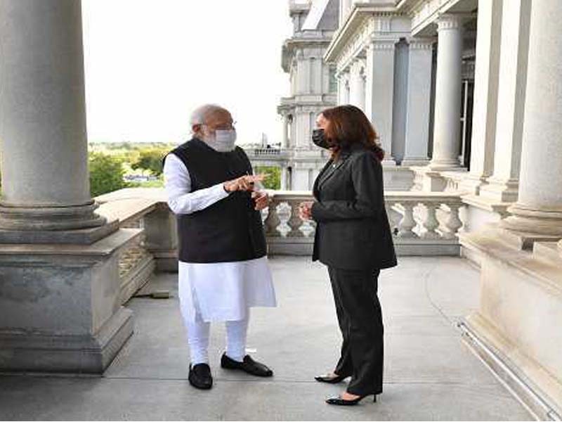 “Her feat has inspired the entire world”, says PM Modi on his meeting with Kamala Harris