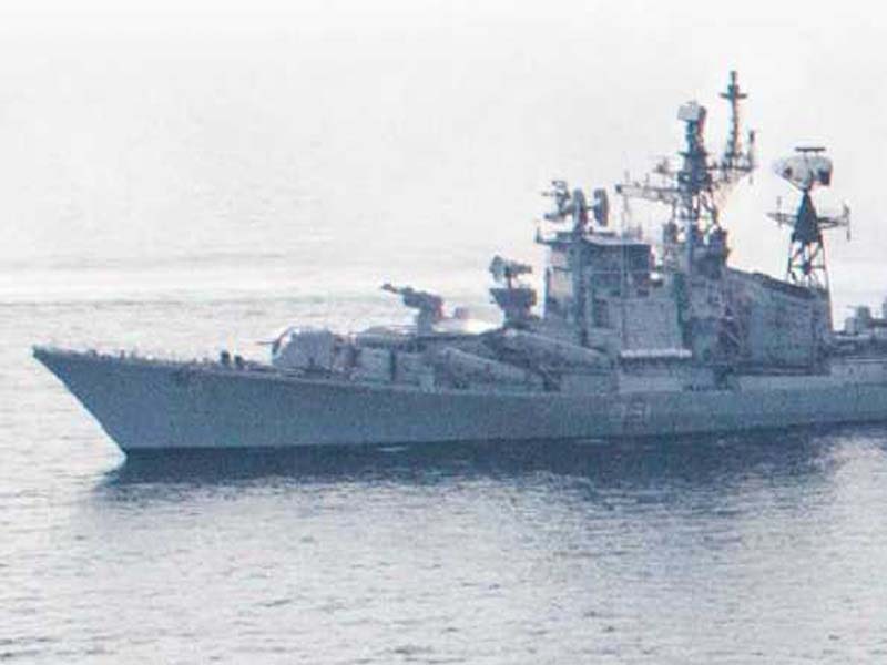 Indian Navy closely monitoring the movement of Cyclonic storm, two ships at sea with HADR material