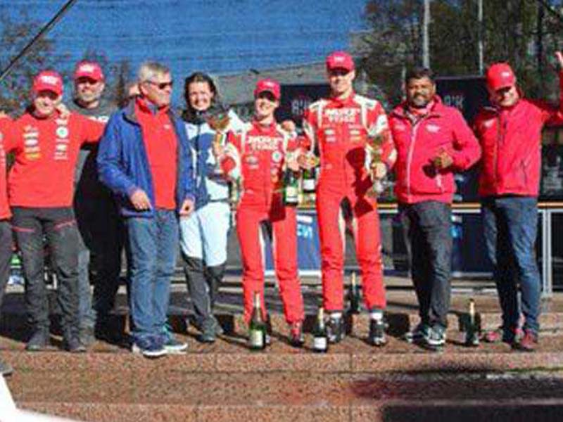 Team MRF Tyres wins Finnish Rally Championship