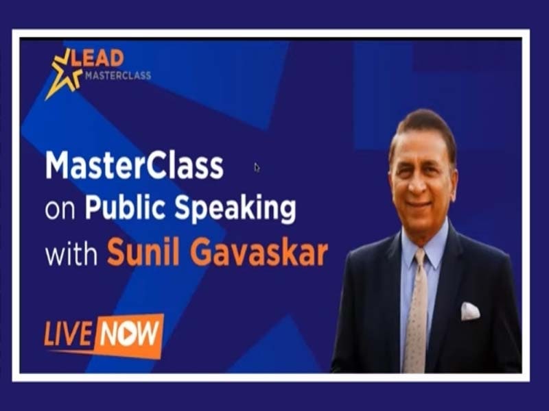 Gavaskar conducts public speaking MasterClass for over 8L students