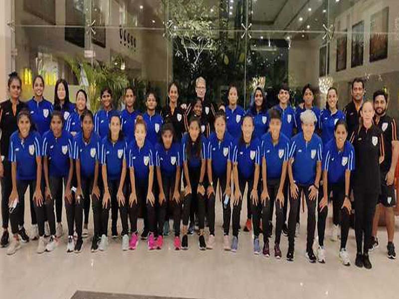 Team India Sr Women Squad arrives in Dubai