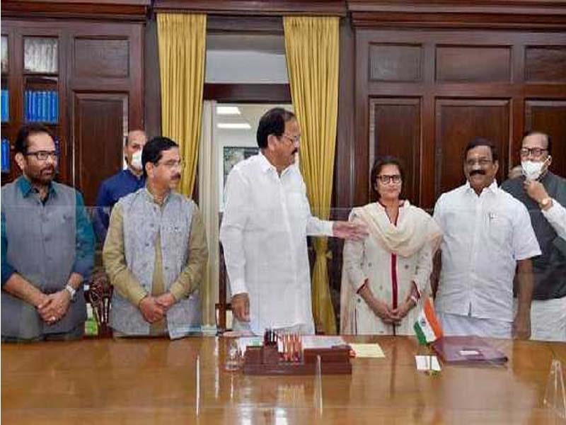 Sushmita Dev and S Selvaganabathy take oath as Rajya Sabha MP