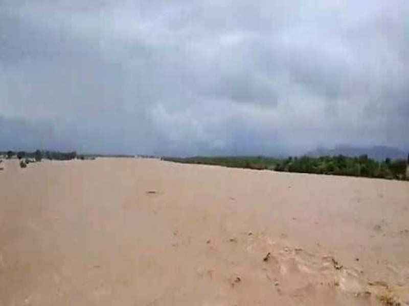 Bridge collapsed, Railway track washed away due to heavy flood in Papagni, Penna rivers in AP