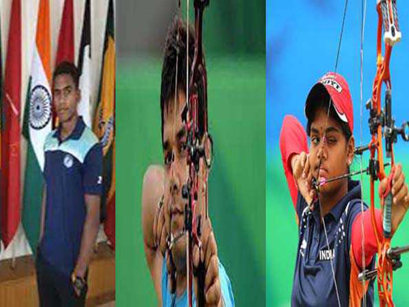 Three Indian compound archers march into Asian SF