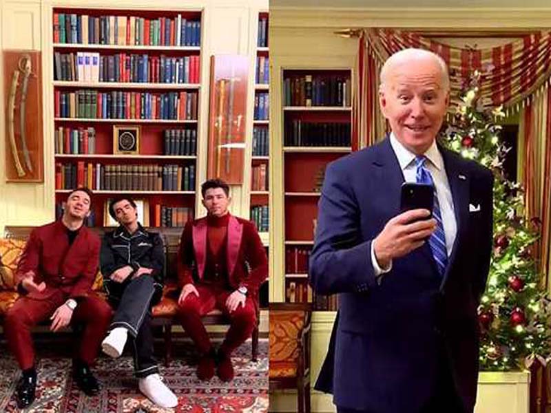 Jonas brothers video with Biden goes viral