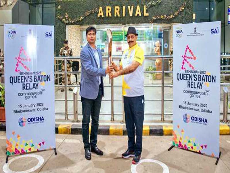 Commonwealth Games Queen’s Baton arrives in Bhubaneswar