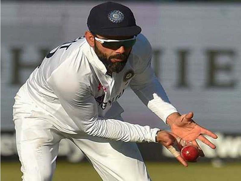 Kohli completes 100 catches in Tests