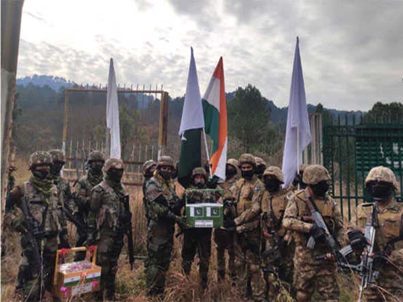 India,Pak armies exchange sweets on New Year at LoC