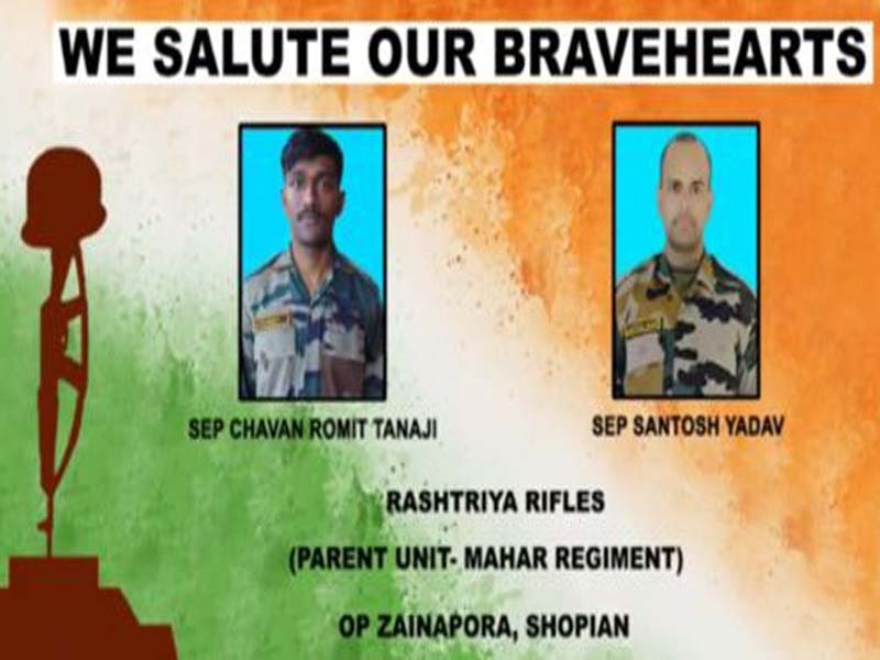 Army pays homage to soldiers martyred in Shopian encounter