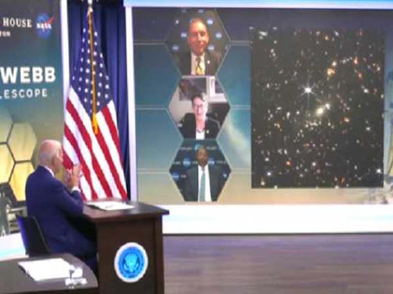 Biden releases Webb telescope’s first image