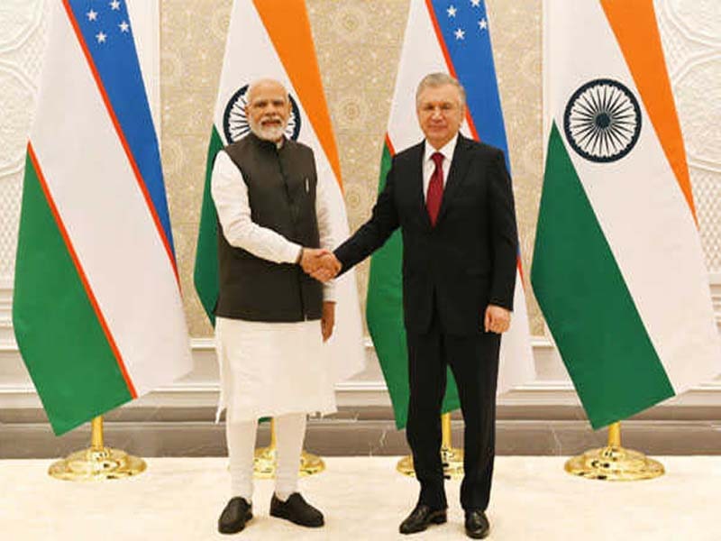 PM holds bilateral meet with Uzbek President Mirziyoyev