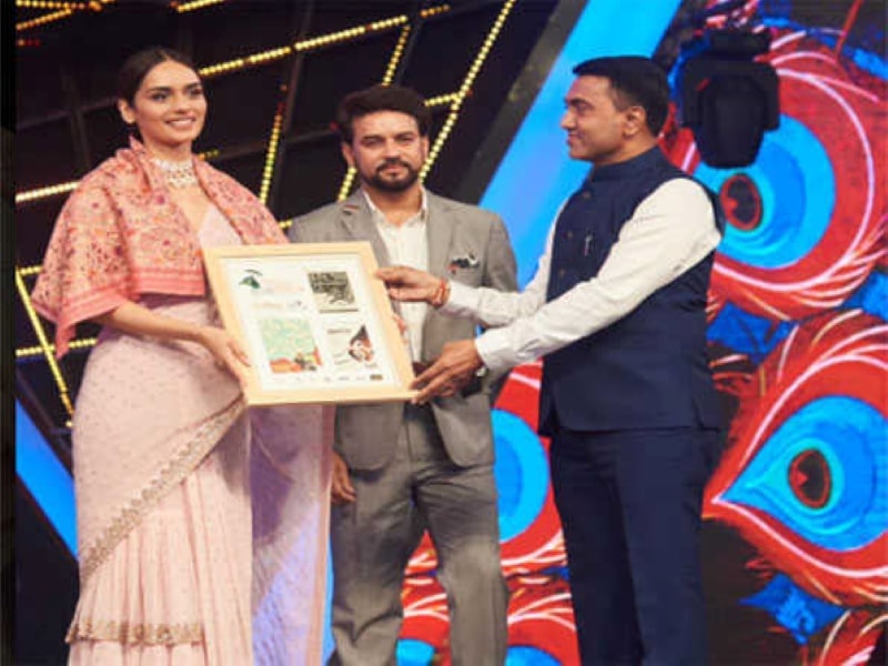 Manushi Chhillar received praise for “Samrat Prithviraj” at the IFFI.
