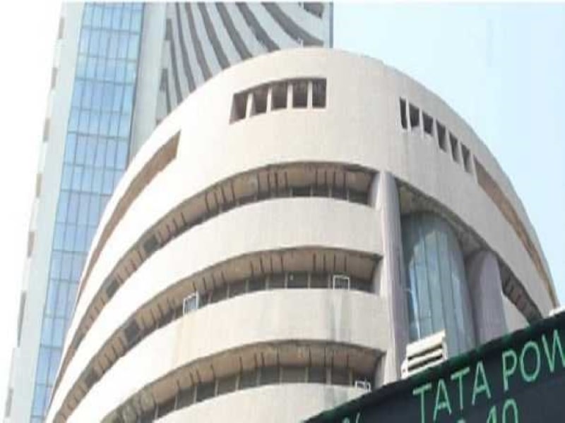 Sensex spikes by nearly 400 points.