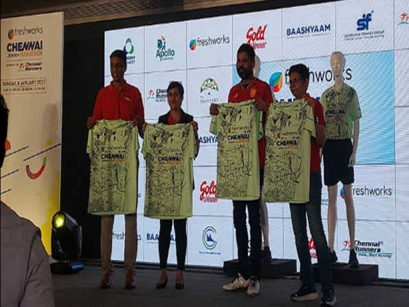 On January 8, 2023, Freshworks Chennai Marathon will launch the Spl T-shirt.