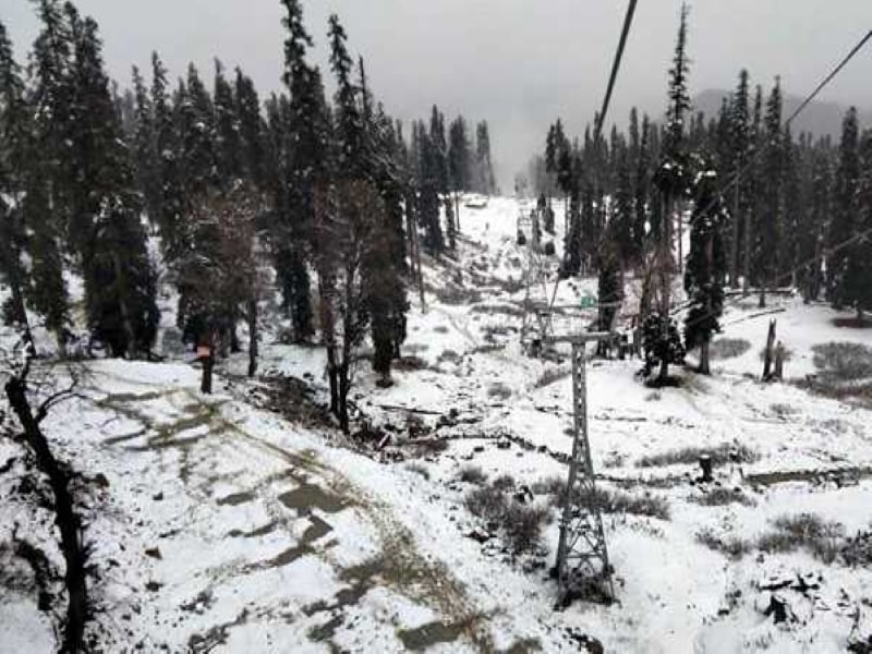 Gulmarg in Kashmir’s upper reaches gets new snowfall