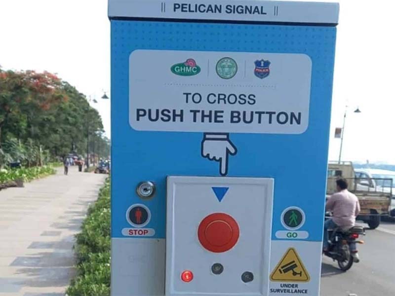 Press button cross the street safely: police
