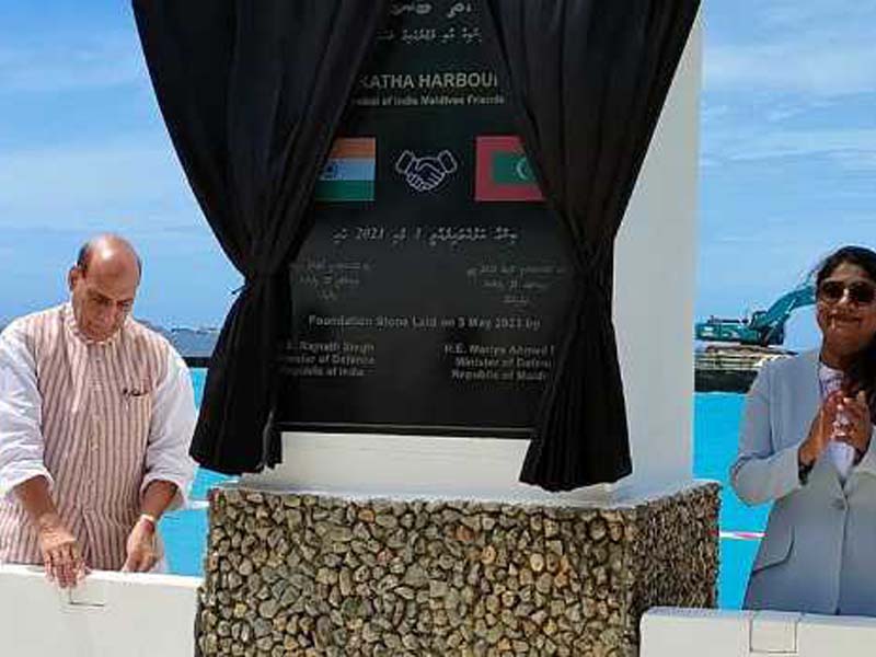 India and the Maldives reiterate the need of preserving regional peace and stability during Rajnath Singh’s visit.