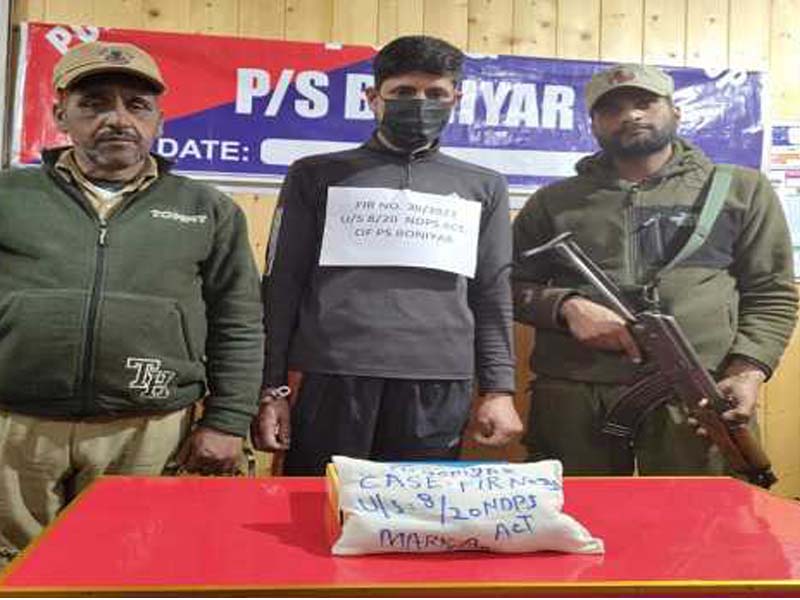 Arrests of wanted drug traffickers in Baramulla: police
