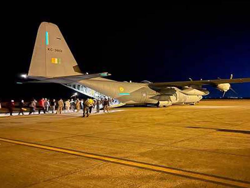 3,195 Indians were evacuated as part of Operation Kaveri using 5 naval ships and 13 IAF planes.