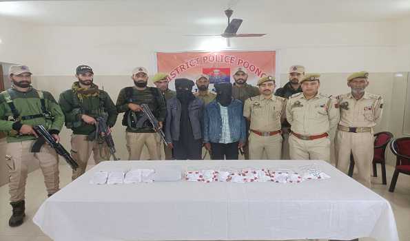 Two people were detained in Poonch, J&K, with crores of heroin.
