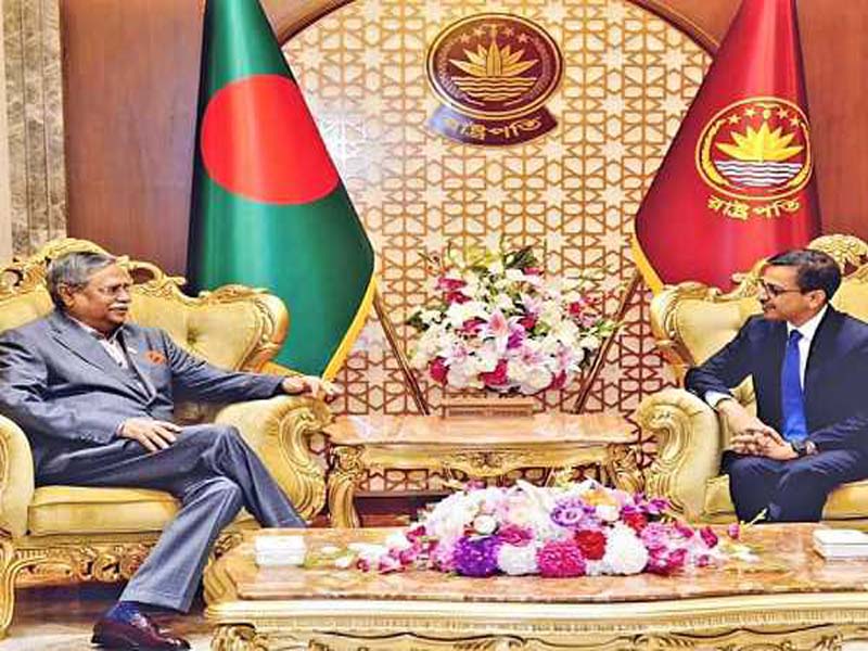 B’desh Prez Sahabuddin wants India to take stronger action to address the Rohingya situation.