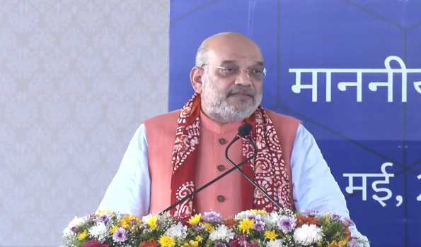 Shah sets the cornerstone for the Land Port Authority of India’s second cargo gate.