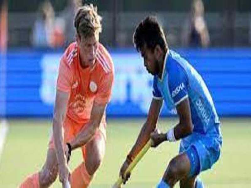 India is defeated 1-4 by the Dutch hosts.