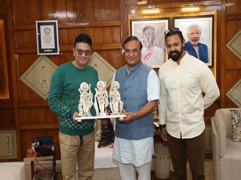 Adipurush: Bhushan Kumar and Devdatta Nage meet the Assam chief minister