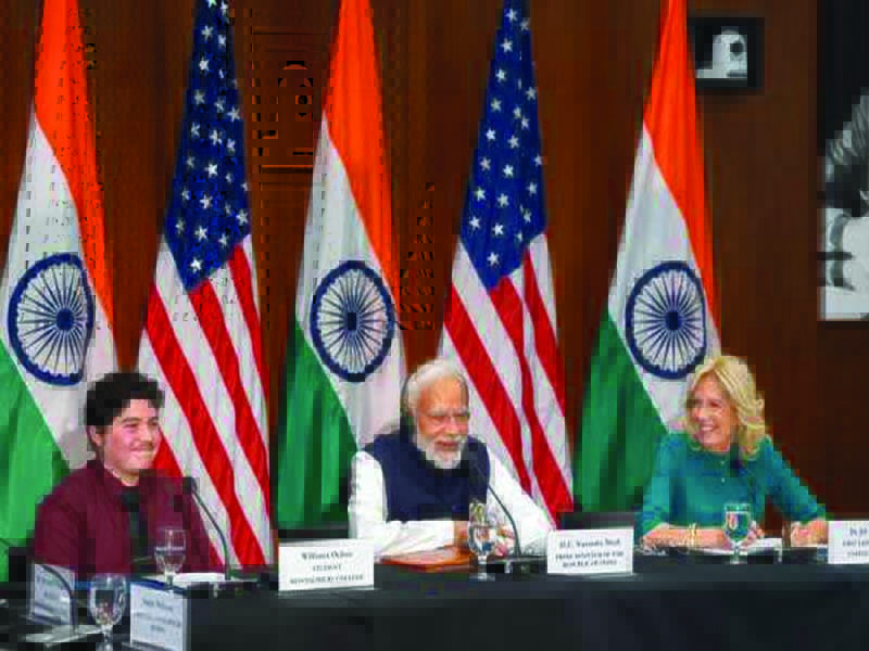 PM Modi proposes a five-point plan for India and US cooperation in research and education.