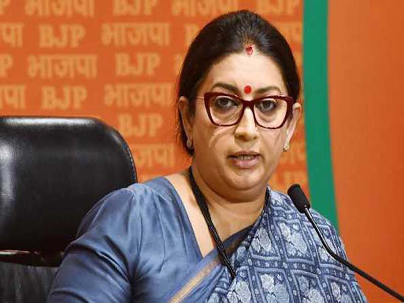 Modi’s government is safe for women, according to Smriti Irani