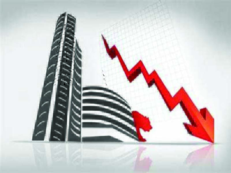 Sensex drops 50 points.
