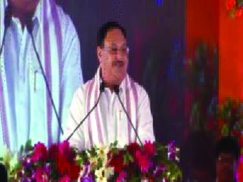 Naveen is criticised by Nadda for allowing a bureaucrat to control Odisha.