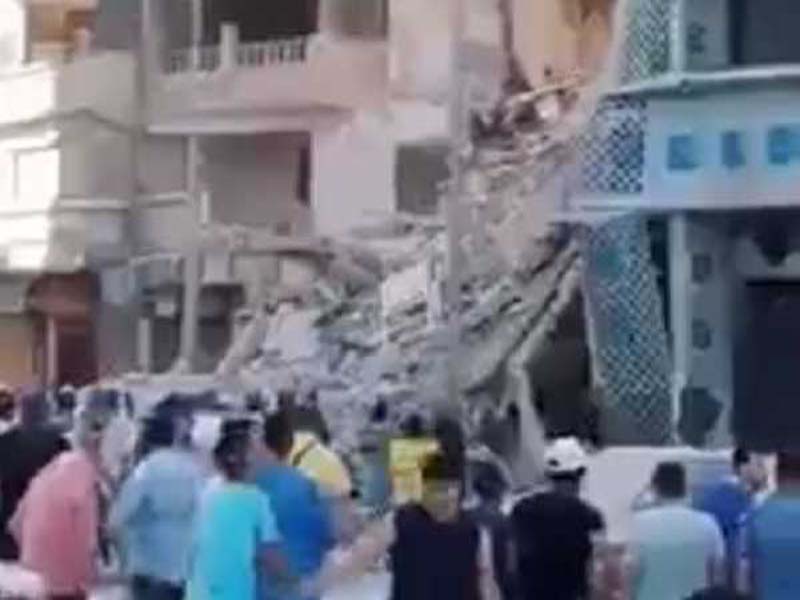 Egypt building collapse claims four lives.