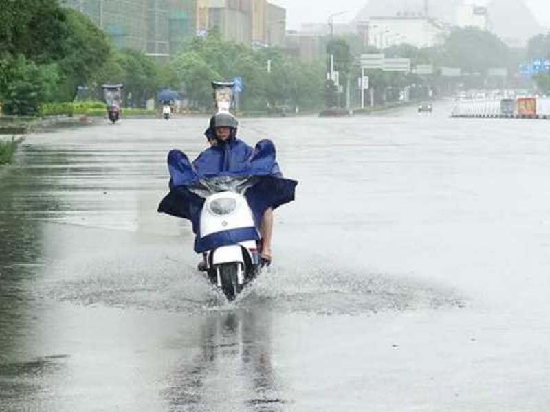China updates its rainy blue alert